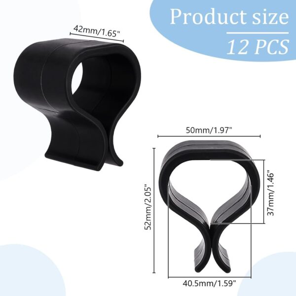 AHANDMAKER 12 pcs Outdoor Furniture Clips Patio Sofa Clips Rattan Furniture Clamps Wicker Chair Fasteners Clip Wicker Furniture Clamps Connectors, KY-WH0049-19B - Image 3