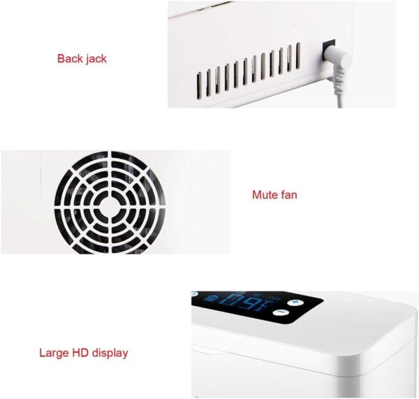 Insulin Cool Box Refrigerator Insulin Refrigerated Box - Smart Home Portable Charging Fridge, Car Serum/Eye Drops Storage Box Ultra Clear Large Display - Image 6
