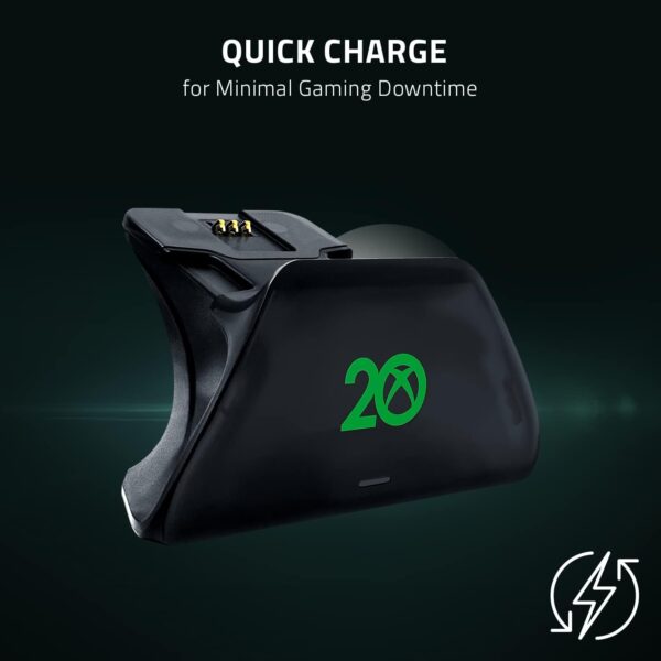 Razer Universal Quick Charging Stand - Quick Charging Stand for Xbox Controllers (Fast Charging, Universal Compatibility for New and Old Controllers) Xbox 20th Anniversry - Image 3