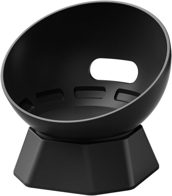 Tiardey Desk Stand, Tabletop Liquid Silicone Mount for Echo Dot (4th and 5th Gen), Perfect for Home Office or Living Room (Black) - Image 2