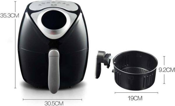 PADG Air fryer, household large-capacity electric fryer, automatic multi-function French fries machine Maximum temperature 200° - Image 3
