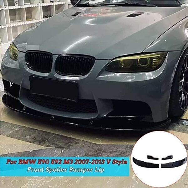 Car Front Bumper Lip Spoiler For BMW E90 E92 M3 2007-2013 Front Bumper Splitter Lip Body Kit Diffuser Spoiler.,B - Image 6