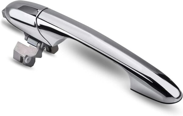 eSynic Left Door Handle Fits Fiat & Abarth 500 (2007-2015) Chrome Passenger Door Handle Car Exterior Vehicle Handle Replacement Accessories Fit for Left Outer Offside Door,OEM: 735592026 - Image 2