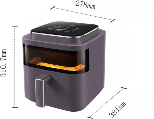 6L capacity multifunctional smart electric fryer air fryer visual air fryer - Image 3