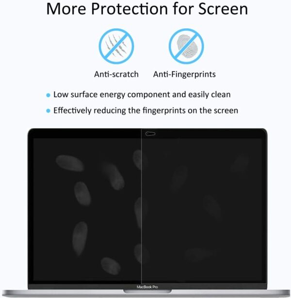 ProElife 2-Pack Screen Protector for 2021-2018 Macbook Air 13 inch M1 A2337/A2179/A1932 & 2022-2016 Macbook Pro 13 inch M2 M1 A2338/A2289/A2251/A2159/A1706/A1989 (Clear) - Image 5