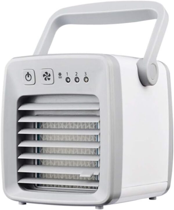 ZLYJ Personal Air Cooler,Personal Space Table Top Mini Air Conditioner for Room Small Humidifying Cool Air Cube Fan Indoor Outdoor Portable USB Mini Air Conditioner for Camping and Car - Image 3