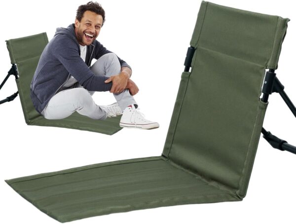 Legless Beach Chair - Portable Sand Chair, Lightweight Foldable Seat | Travel Integrated Backrest Chair, Comfortable Low Profile Chair for Camping, Outdoor Events, and Relaxing on The Beach - Image 10