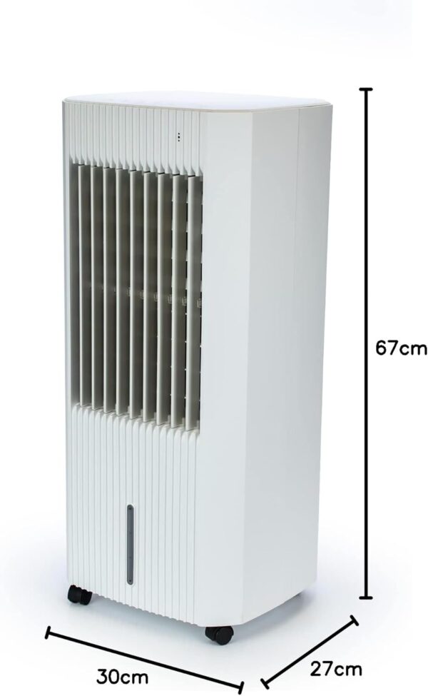 STATUS 5 Litre Air Cooler - White - 3 Speed Settings - Remote Control & Timer - 5 Litres Water Tank - 2 x Ice Packs [S5LTRCOOLER1P] - Image 9