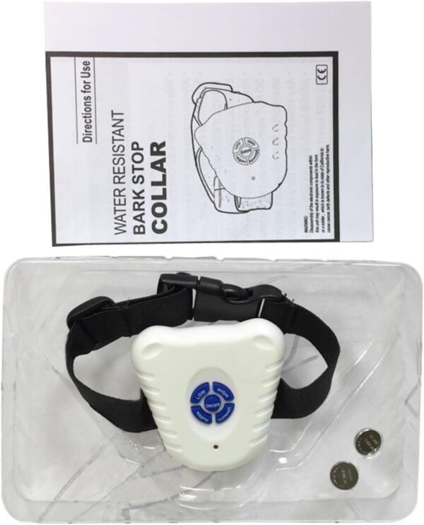 UOSIA Dog Bark Collar Barking Stop Device Friendly Dog Training Device Dog Collar Outdoor Indoor Ultrasonic Training Device Pet Supplies Tool - Image 3