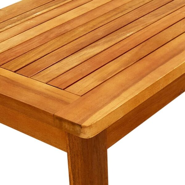 vidaXL Solid Acacia Wood Garden Coffee Table Outdoor Patio Terrance Backyard Furniture Wooden Durable Porch End Side Tea Couch Table - Image 7