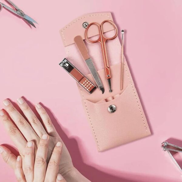 WINFSHY 4/12/16 Pcs Stainless Steel Pedicure Care Grooming Kit Travel Mini Manicure Set Nail Clipper Kit for Traveling Home Use - Image 4
