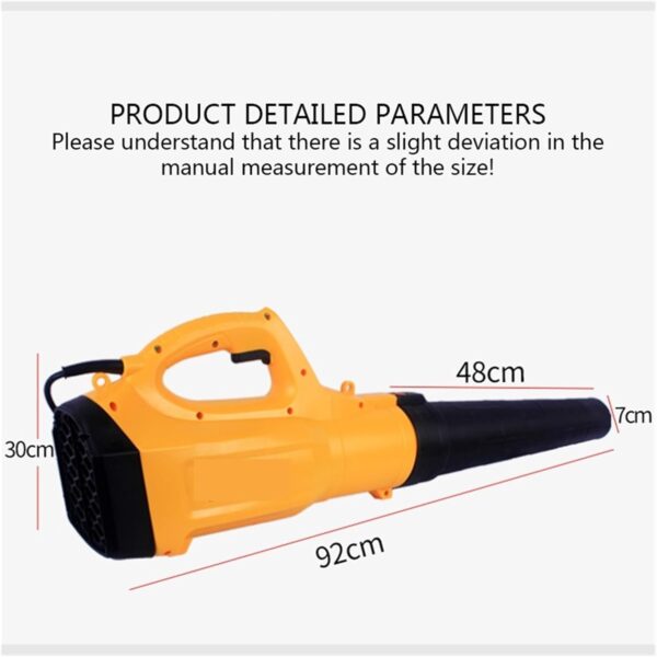 5200W Portable Household Electric Cleaning Garden Blower， Leaf Hair Dryer Dust Collector Dust Collecting Tool Powerful(A) - Image 4