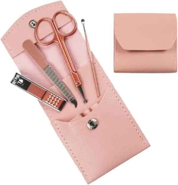 WINFSHY 4/12/16 Pcs Stainless Steel Pedicure Care Grooming Kit Travel Mini Manicure Set Nail Clipper Kit for Traveling Home Use - Image 2