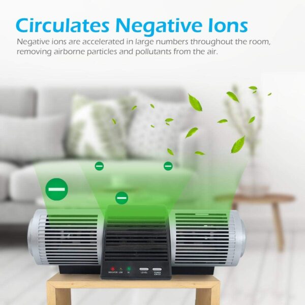 PureMate PM 210UV Ionic Air Purifier & Ioniser with Fan & UV Lamp for Mold, Pets, UV-C Sanitiser Eliminates Germs & Virus for Home & Office Rooms - Image 6