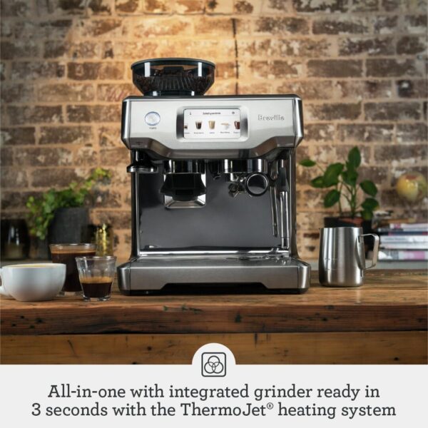 Breville Barista Touch Espresso Machine BES880DBL, Damson Blue - Image 3
