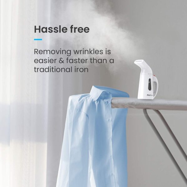 Pro Breeze® Garment Steamer 850 Watt. Compact and Portable Handheld Fabric Steamer with Ultra-Fast Heating Element and Travel Pouch - Image 7