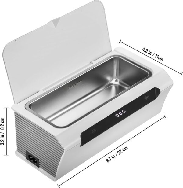 EYESLA Mini Ultrasonic Cleane 500ml Portable Washing Machine Ultrasound Bath Sonic Cleaning Devices for Glasses Home Appliances (Color : Groen, Size : 1) - Image 3
