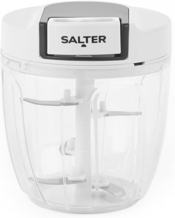 Salter BW12922EU7 Manual Food Chopper – Pull Cord Multifunctional Vegetable Cutter, Mincer for Garlic, Onion, Chillies, Herbs, Pull String Food Processor Dicer for Salad/Salsa, Stainless Steel Blade - Image 2