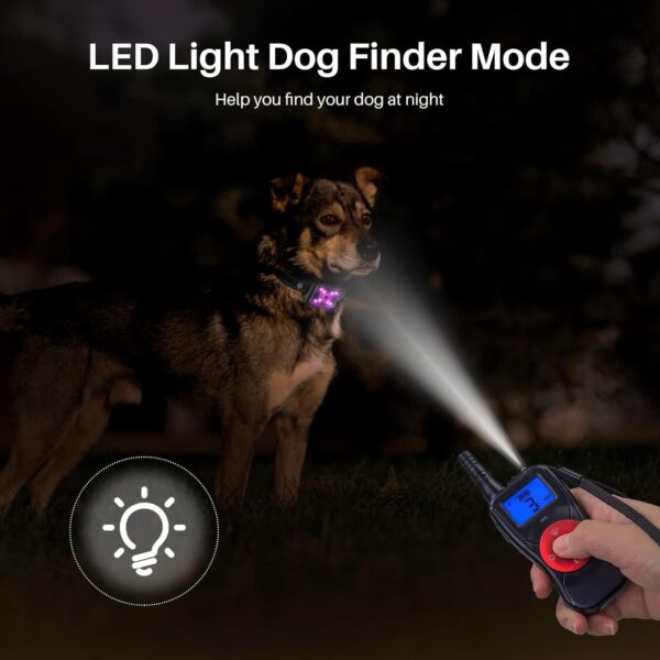 Anti Barking Dog Collars, Bark Collar with Remote, Dog Training Collar with Spray/Vibration/Sound/Light/Multi Dog Training System, Anti Bark Control Range Up to 2700ft, Stop Dog Barking - Image 5