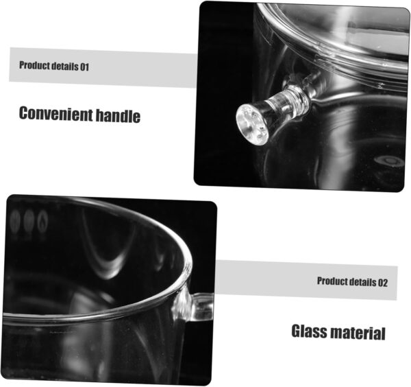 IWOWHERO Stove Pot with Lid Glass Pots and Pans Versatile Cooking High-temperature Resistant for Home Use - Image 4