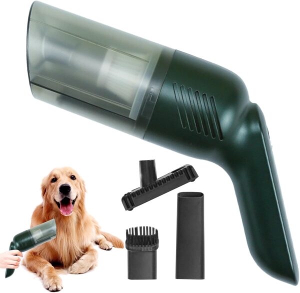 Dog Hair Vacuum | Cordless Grooming Vacuum For Shedding | Handheld Small Animals Lint Remover, Multifunctional Pet Grooming Supplies For Indoor Or Outdoor Use - Image 8
