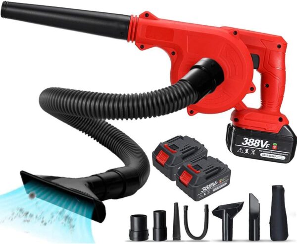 OZBME Blowers 2-in-1 Electric Leaf Blowers & Vacuums, Lightweight Garden Blower with 2x 21V Batteries and Charger, multiple working, for Snow/Patio/Deck/Garden Cleaning/Garage Dusting - Image 2