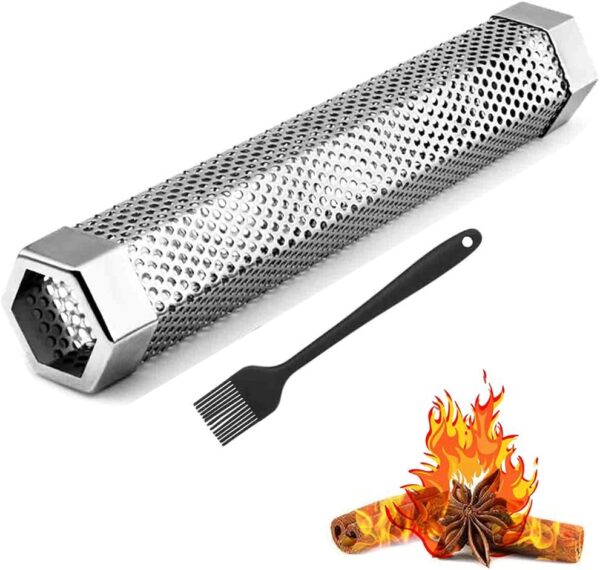 Smoke Tube - 12'' Premium BBQ Smoke Tube for Pellet Grill 5 Hours of Billowing Smoke, Stainless Steel Pellet Smoker Tube for All Grill or Smoker, Hot or Cold Smoking - Image 2