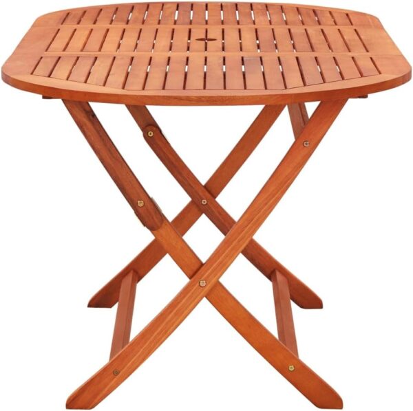 NQJIBUE Item-7 Piece Folding Outdoor Dining Set Solid Eucalyptus Wood,Outdoor Outdoor Furniture Sets - Image 11