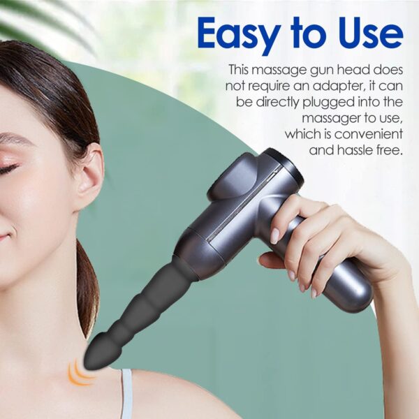 Massage Gun Heads, Silicone Muscle Massager Heads Deep Tissue Massager Attachments Waterproof Replaceable Massager Gun Attachment (12mm) - Image 6