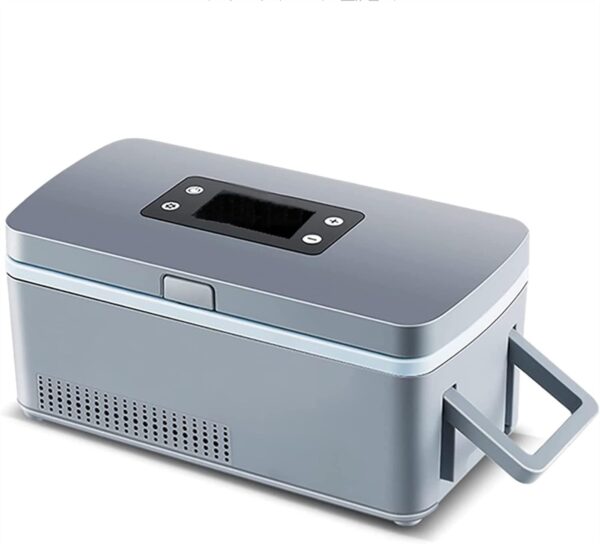 Portable Insulin Cooler Travel Case Insulin Cool Box Refrigerator Insulin Cooler, with Carrying Bag, Rechargeable Portable Smart Refrigerated Box, for Cars, Homes, Outdoors, Refrigerator, A - Image 2