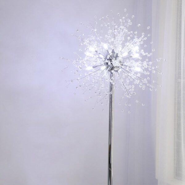 Standing lamp Floor Lamps Imitate Crystal LED Modern Metal Firework Floor Lamp, White, 36W Tall Standing Pole Light (Color : White Light) - Image 2
