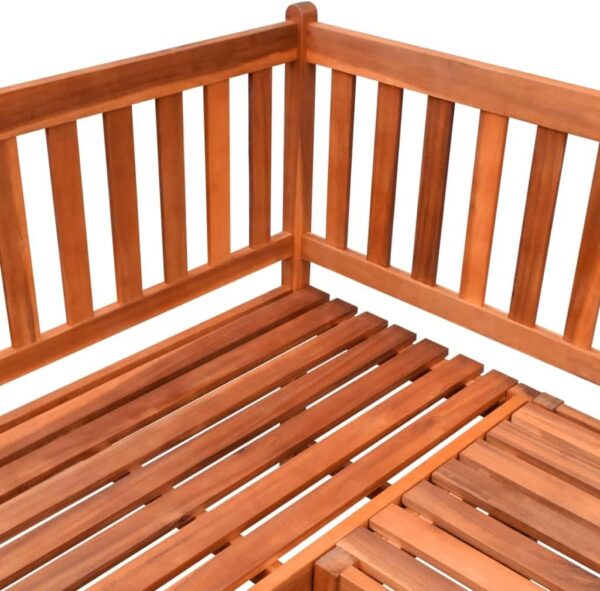 Outdoor Patio Furniture Set with 5 Piece Garden Corner Bench 150 cm Solid Acacia Wood Stylish and Option for Your Outdoor Space - Image 5