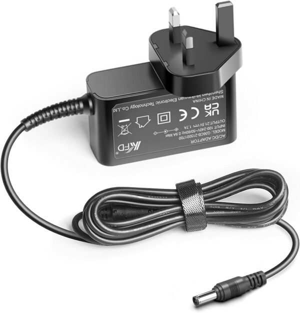 KFD 21.5V Power Adapter for AstroAI 20V MAX Li-ion Battery Cordless Tire Inflator Air Compressor 21V Battery Charger for Mini Chainsaw, Leaf Blower, Electric Pruning Shears Drill 20V/21V Power Tools - Image 2