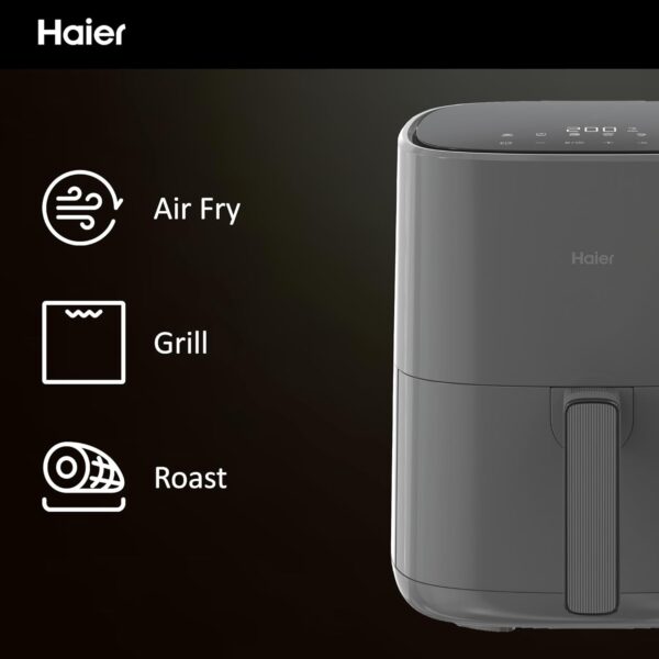 Haier Air Fryer, I-Master Series 5, 6-in-1 with Touch Display, Bake, Roast, Grill, Defrost & Dehydrate, 5L Capacity, hOn App, Black [HAF5P] - Image 7