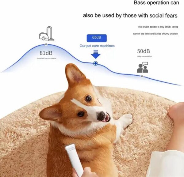 Dog Grooming Vacuum Kit with 5 Pet Grooming Tools, Suction 99% Pet Hair, Low Noise, Pet Grooming&Vacuum Suction&Dryer, Pet Hair Remover, 1.8L - Image 3