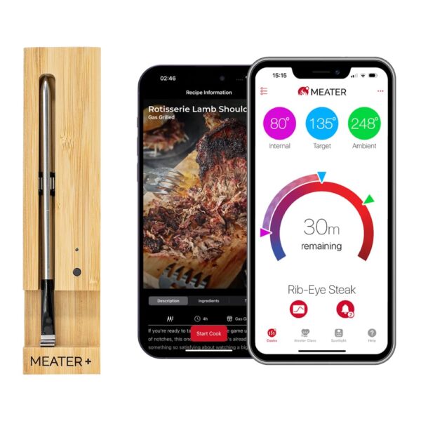 MEATER Plus | 50m Long Range Smart Wireless Meat Thermometer for The Oven Grill Kitchen BBQ Smoker Rotisserie with Bluetooth and WiFi Digital Connectivity - Image 2