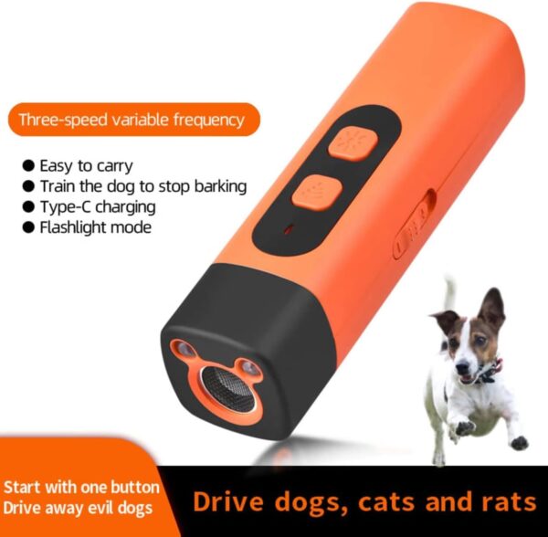 The BarkShield Pro - Bark Shield Anti Barking Device for Dogs, 2025 New Dog Bark Deterrent Device with HD Display and LED Flashlight, Stop Bad Behavior Without Yelling or Swatting (2PCS-Black) - Image 8