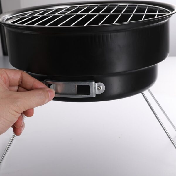 KUNANG Charcoal Barbecue Grill, Barbecue Charcoal Grill Stainless Steel,Portable Camping Grill Stove, Tabletop Smoker Grill - Image 3