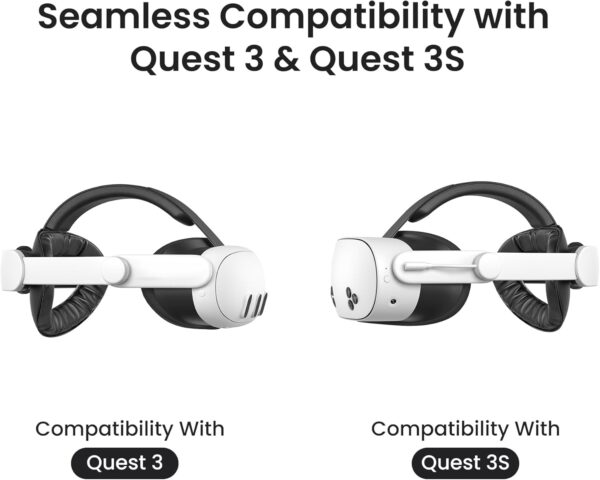 KIWI design K4 Boost Comfort Battery Head Strap Accessories for Meta/Oculus Quest 3/3S, Dual Charge the VR Headset and Battery Strap in 2.5h - Image 7
