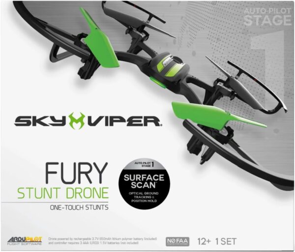 Sky Viper Fury Stunt Drone with Surface Scan Technology, Professional-grade Firmware Provides Simple and Stable Flight for Beginners and Hobbyists, Includes Camera Sensor - Image 7