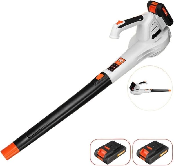 Centrifugal Blower, 20V 1600W 205CFM Speed Cordless Leaf Blower, Handheld Air Blower With 4.0AH Li Battery Electric Air Blower, Sweeper Garden Tools - Image 3