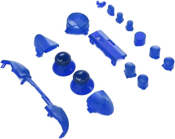 ASHATA Replacement Full Buttons Kit for Xbox, Full Trigger Module Set RT LT RB LB ABXY Buttons Game Controller Button Accessory Set, for Series X for Series S gamepad(Transparent blue) - Image 8
