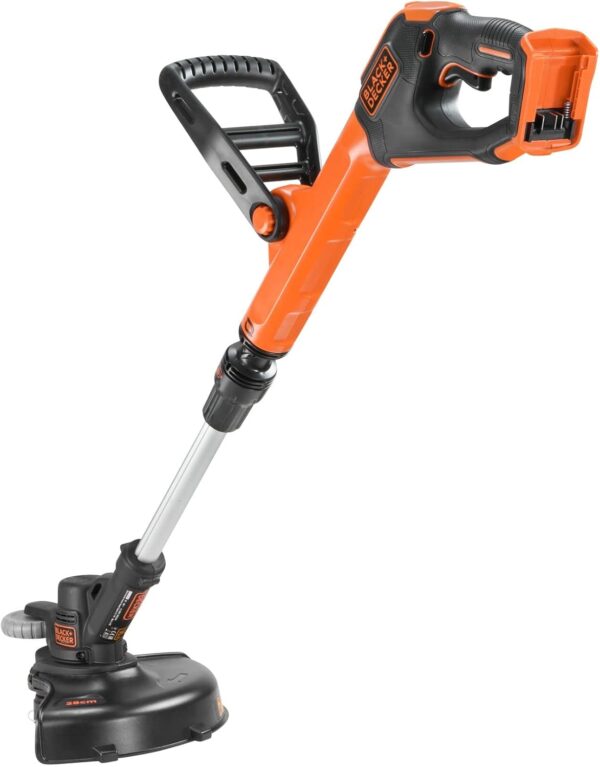 Black+Decker Rasentrimmer AFS Reflex Fadenverlängerung (18V 2,0Ah, 28 cm Schnittbreite, verstellbarer Zweithandgriff, Einzelfaden 9 m/1,6 mm, inkl. Akku und Ladegerät) STC1820PC - Image 10