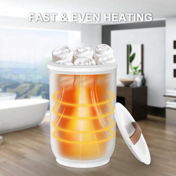 Introducing The Ultimate Towel Warmer for Your Luxurious Bathroom - Keep Your Towels Warm and Cozy with Auto Shut Off, Fits Up to Two 40"X70" Oversized Towels, Bathrobes, Blankets, PJ's, and More! - Image 5