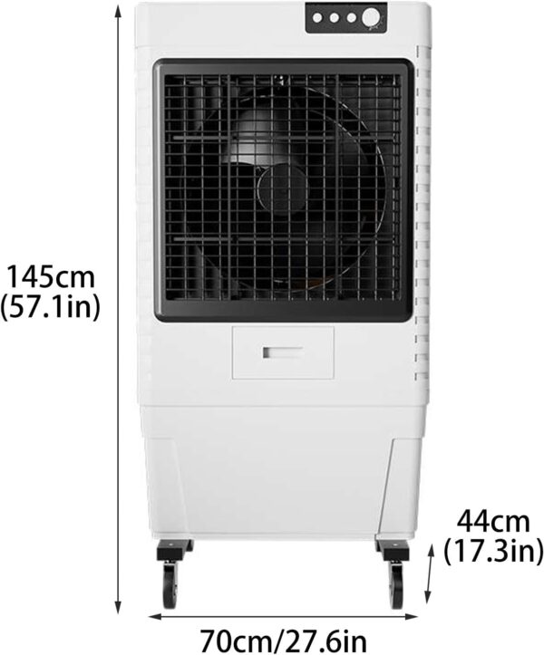 Yajuer Windowless Air Conditioner, Evaporative Swamp Cooler with 3 Speeds and Large Tank, Portable Air Cooler for Room Office Garage Use - Image 3