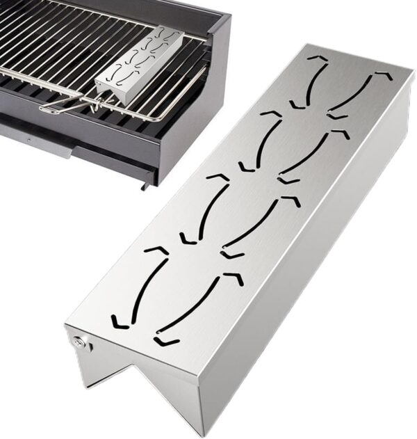 Wood Chip Box, Wood Chips Box - Stainless Steel Smokers Box - Stainless Steel BBQ Accessories with Practical Hinge Lid, Add Flavor to b - Image 8
