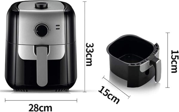 Dbtxwd Low Fat Cooking Air Fryer (1400W 6L) with Rapid Air Circulation System Mechanical Control Timer and Fully Adjustable Temperature Control for Healthy Oil Free - Image 8