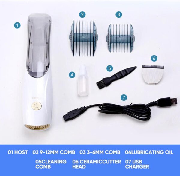 Dog Grooming Vacuum Cat Cutter, USB Quiet Razor, 3-Speed Suction Trimmer, Portable Grooming Kit, Clipper with Home Use Scenario - Image 5