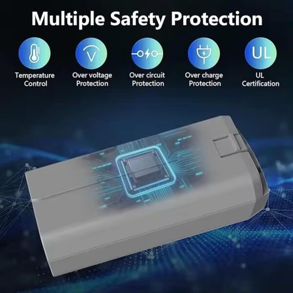 Intelligent Flight Battery, for DJI Mavic Mini 2 Mini 2 SE Mini SE Replacement Spare Battery, 2400mAh 40min Flight Time, Accessory for Drone, Multiple Safety Protection - Image 8