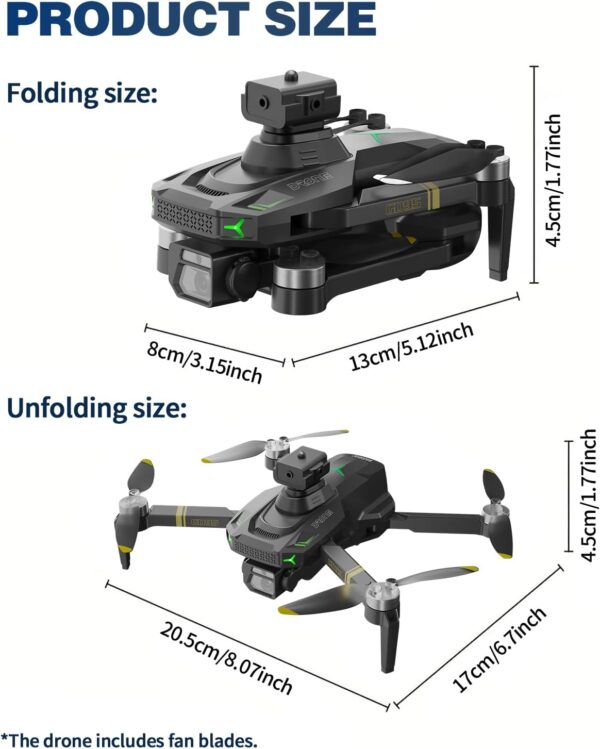 Drone with Camera, 1080P HD Foldable Drone with Gravity Control, Gesture Selfie, Altitude Hold, 360° Flip, One Key Start, 1 Batteries – Beginner-Friendly Toy for 12+ Boys and Girls - Image 5